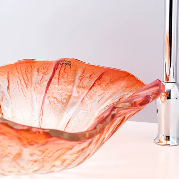 【拡大写真】おしゃれ洗面ボウル グラデーションガラス-11 B159は洗面所の新築・リフォーム・リノベーションや店舗・商業施設などにおすすめの洗面ボウル（洗面器）です。