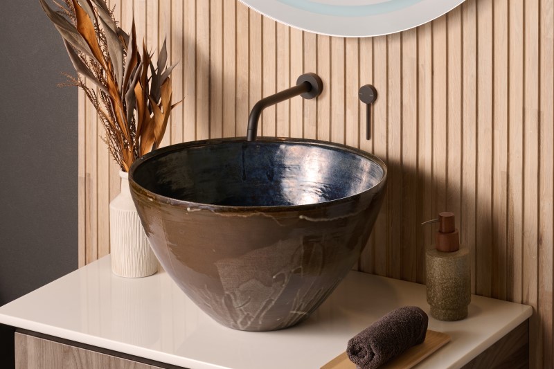 洗面ボウル 小鹿田焼-01 EO1｜おしゃれな洗面ボウル(洗面器)通販サイト