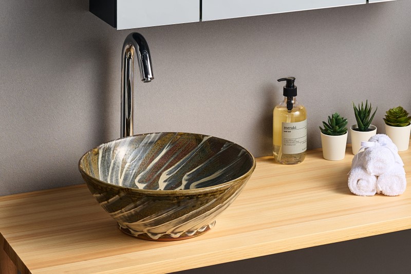 洗面ボウル 小鹿田焼-9 EO9｜おしゃれな洗面ボウル(洗面器)通販サイト